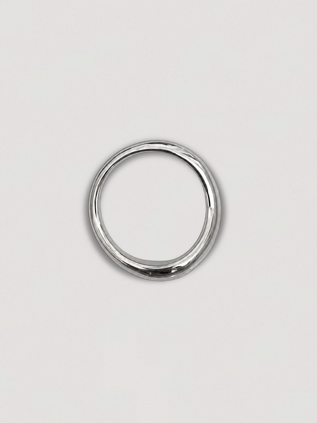 ASYMMETRICAL ORGANIC RING - STAINLESS STEEL