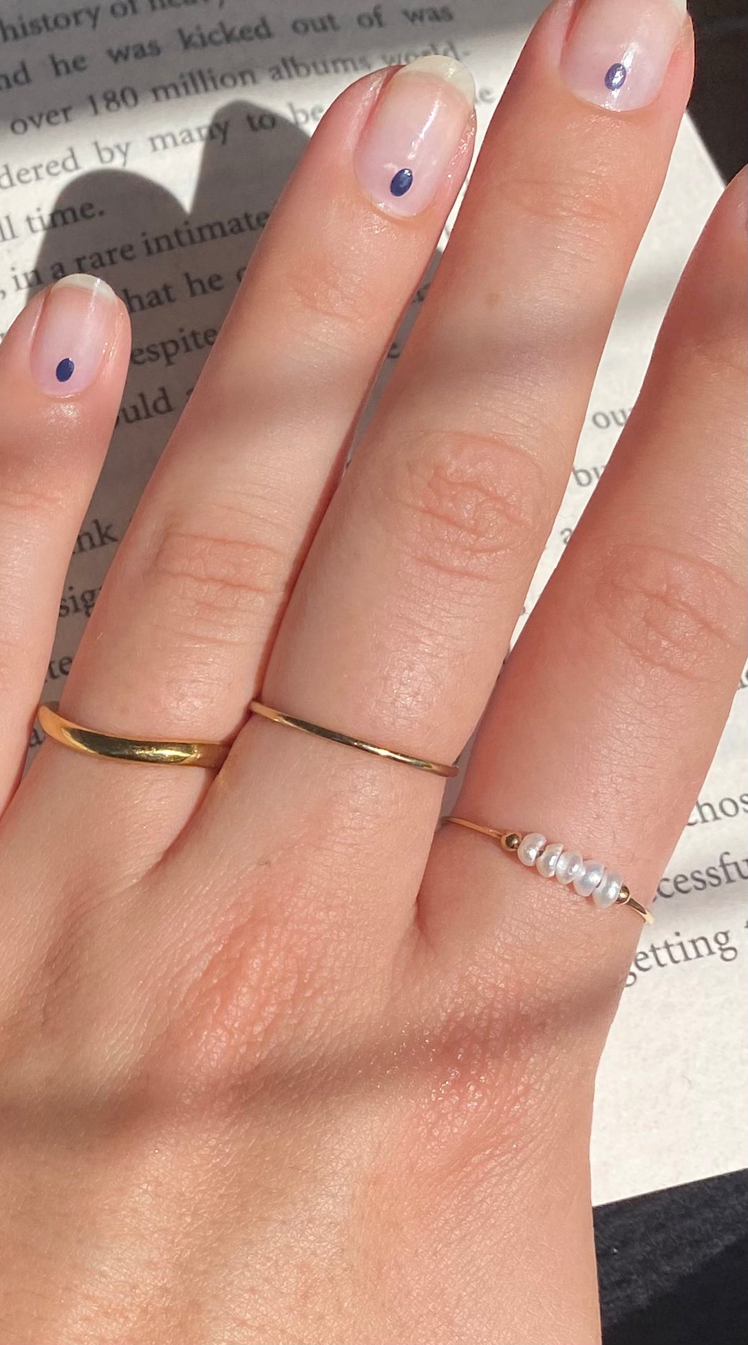 TINY FRESHWATER PEARL RING