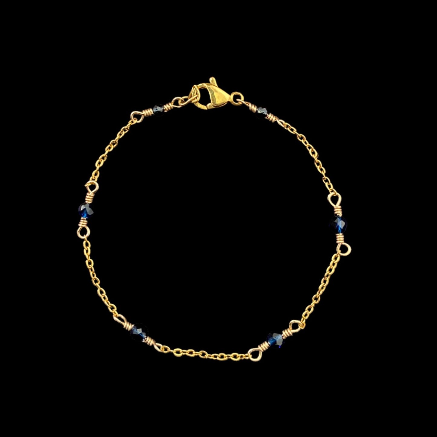 IZA SET - SAPPHIRE - NECKLACE, EARRINGS, BRACELET