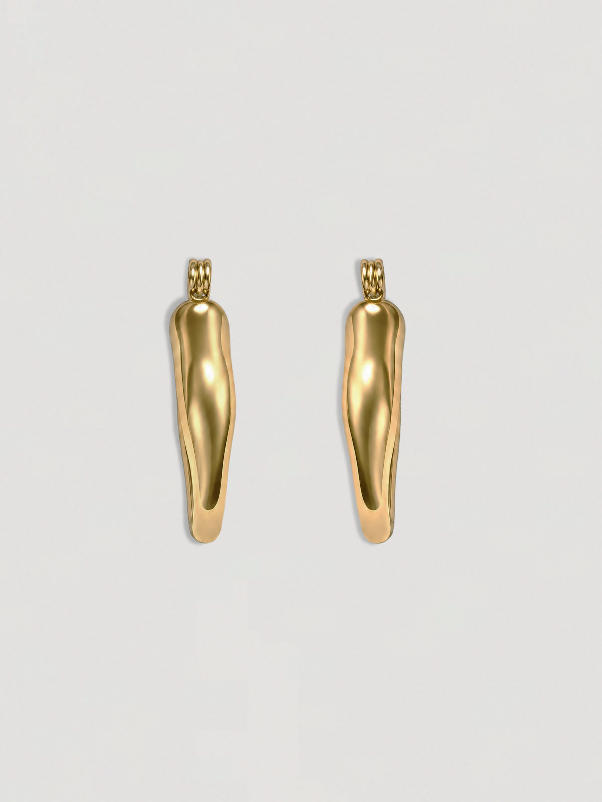 LIQUID GOLD HOOPS EARRINGS