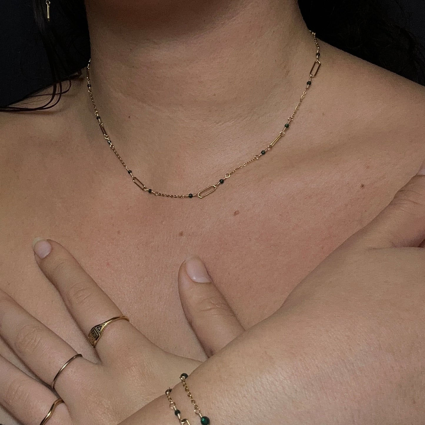 VELA NECKLACE - EMERALD