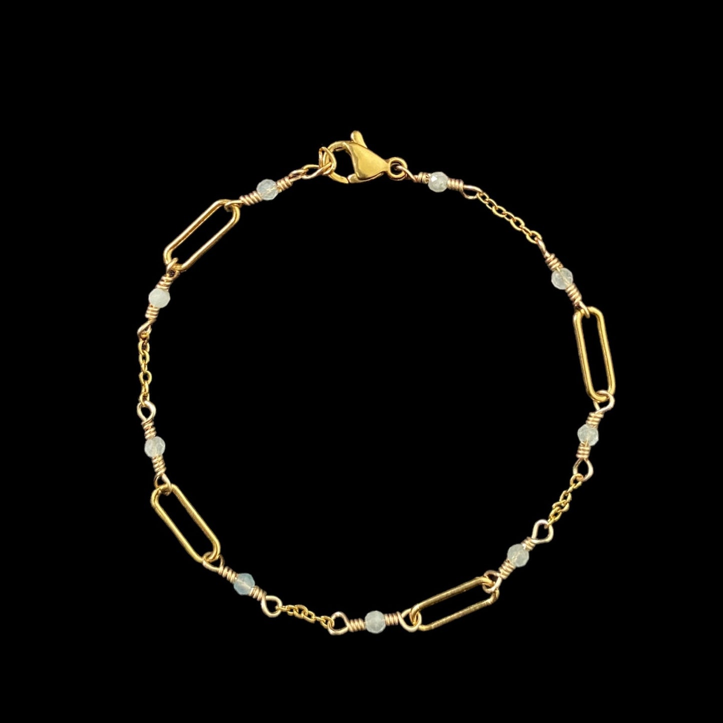 VELA SET - AQUAMARINE - NECKLACE, EARRINGS, BRACELET