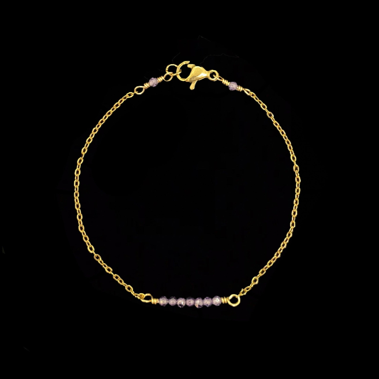 CIERLO SET - PURPLE ZIRCON - NECKLACE, EARRINGS, BRACELET