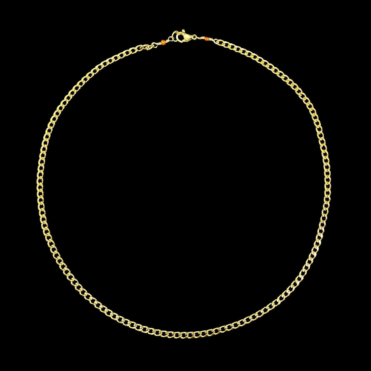 GOLD CURB CHAIN -4MM