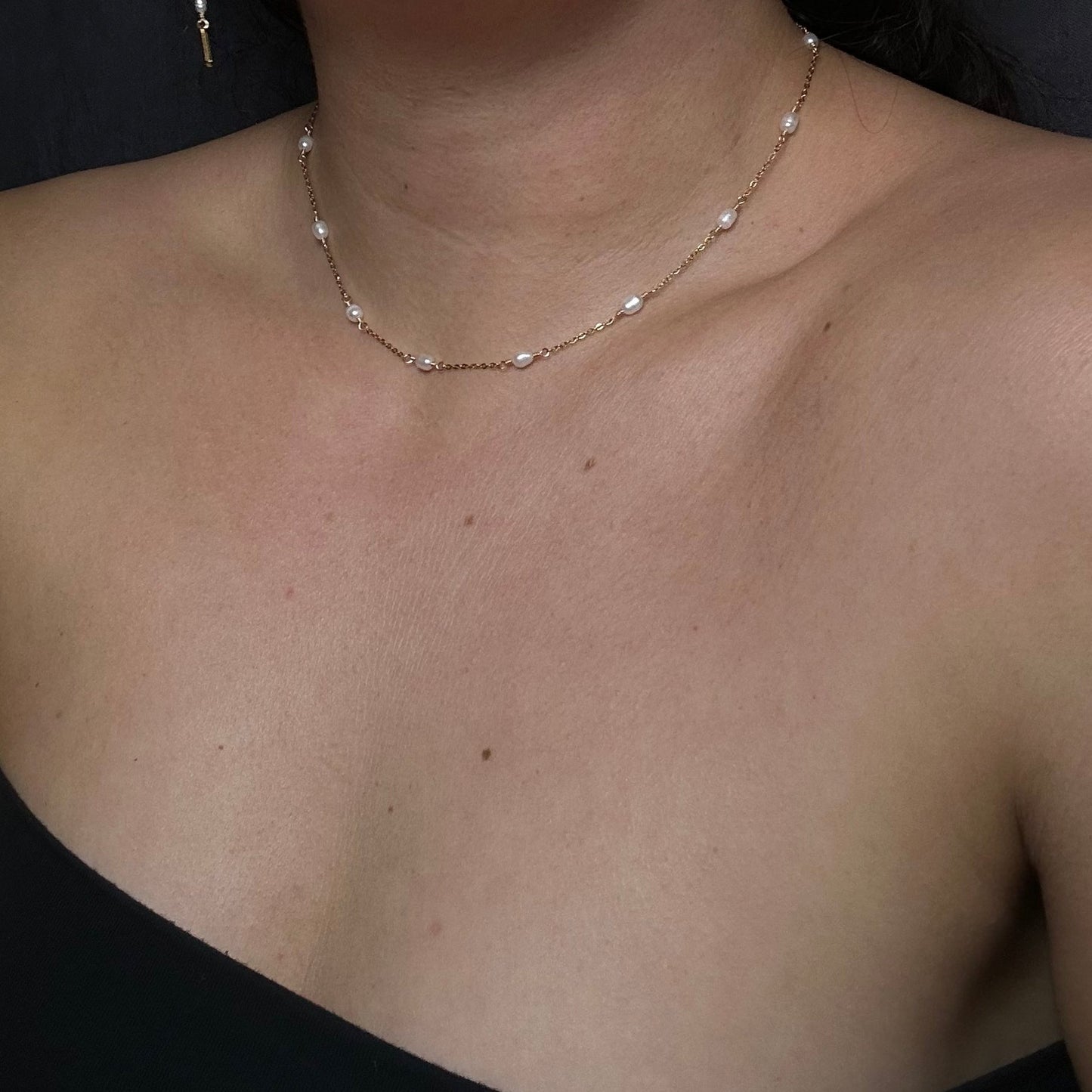 IZA SET - FRESHWATER PEARL - NECKLACE, EARRINGS, BRACELET