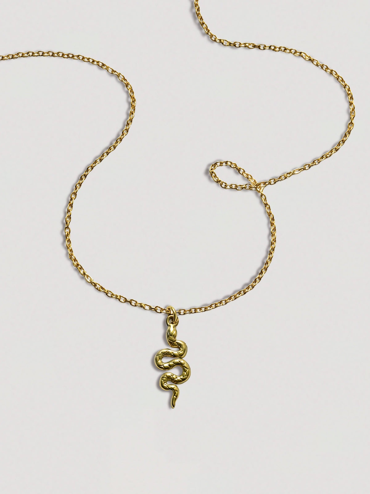 SMALL SNAKE PENDANT NECKLACE