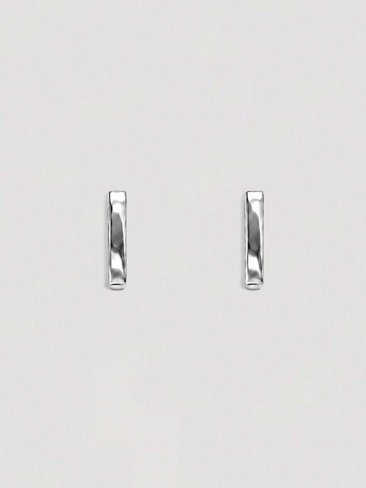 SQUARE SILVER HOOP EARRINGS