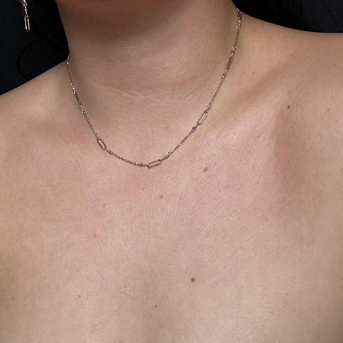 VELA NECKLACE- PURPLE ZIRCON