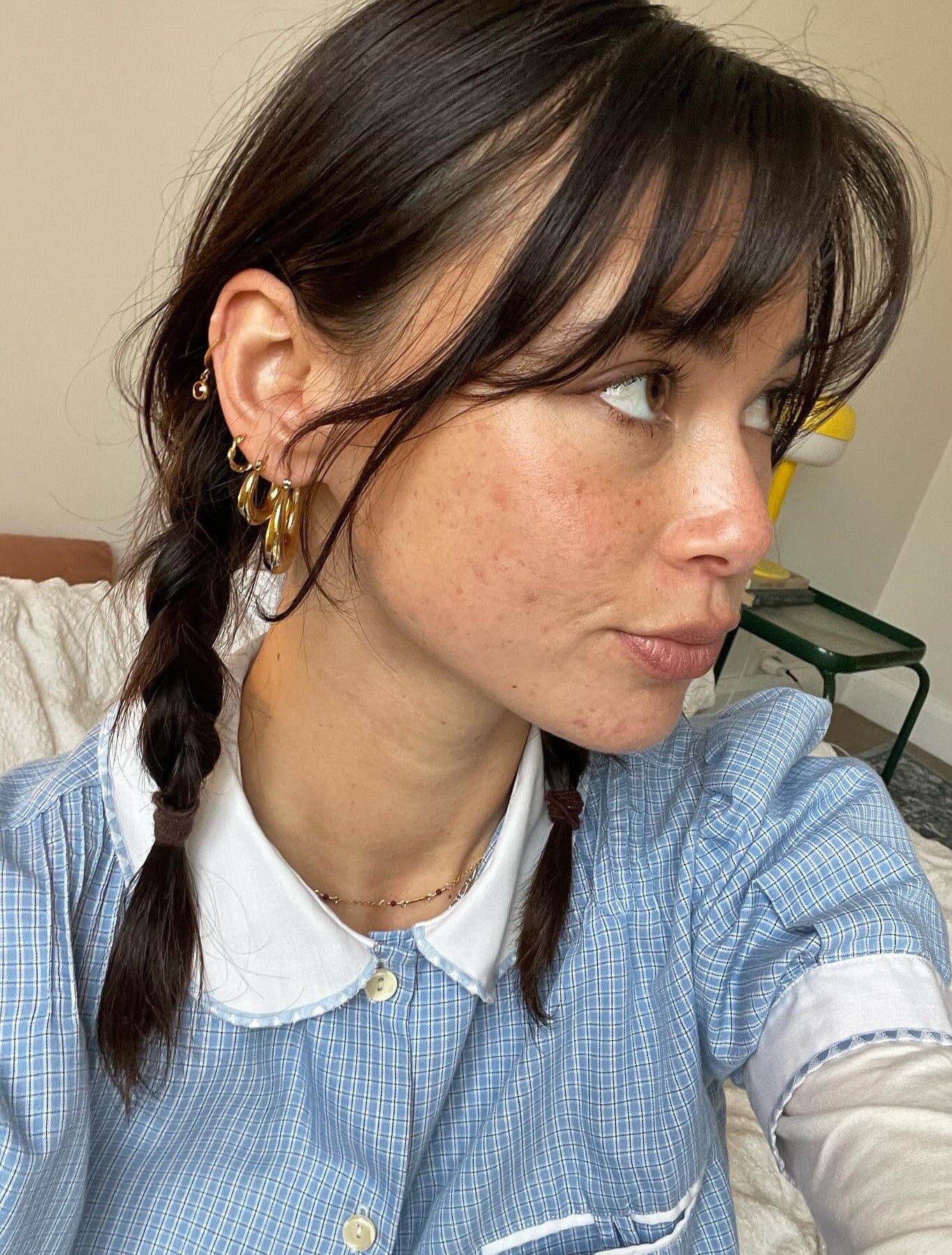 STATEMENT GOLD HOOP EARRINGS