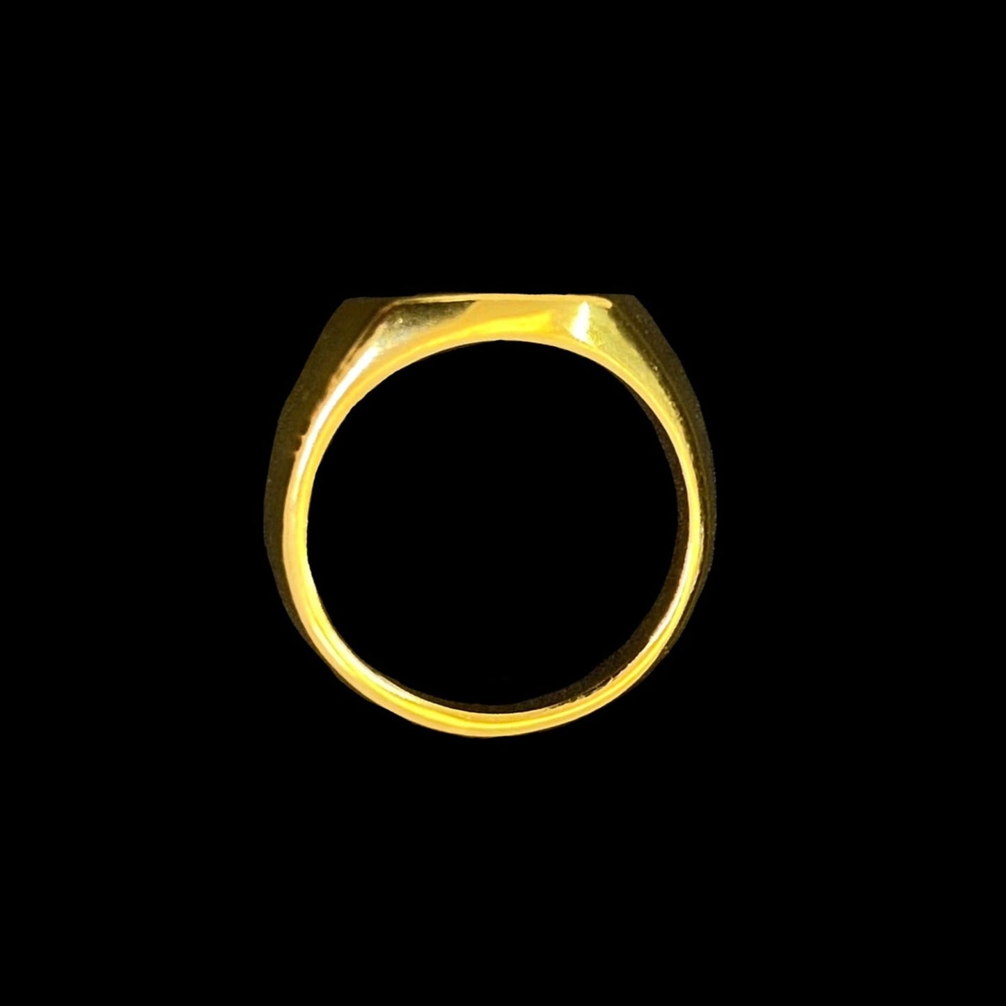 HEXAGONAL SIGNET RING