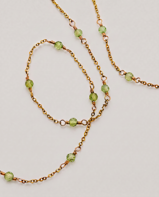 IZA NECKLACE - PERIDOT