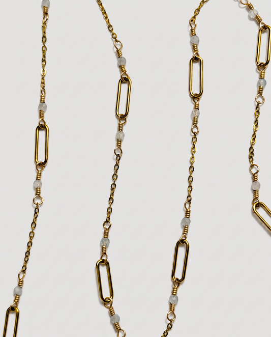 VELA NECKLACE  -  AQUAMARINE