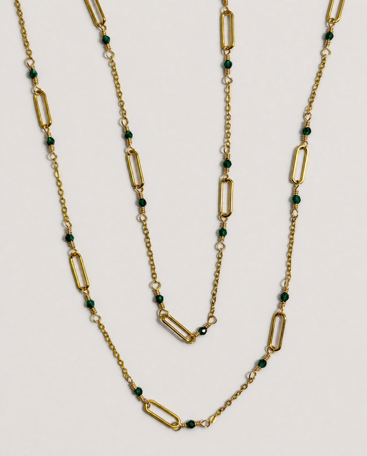 VELA NECKLACE  - EMERALD