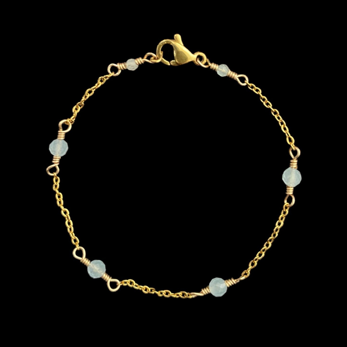 IZA SET - AQUAMARINE - NECKLACE, EARRINGS, BRACELET