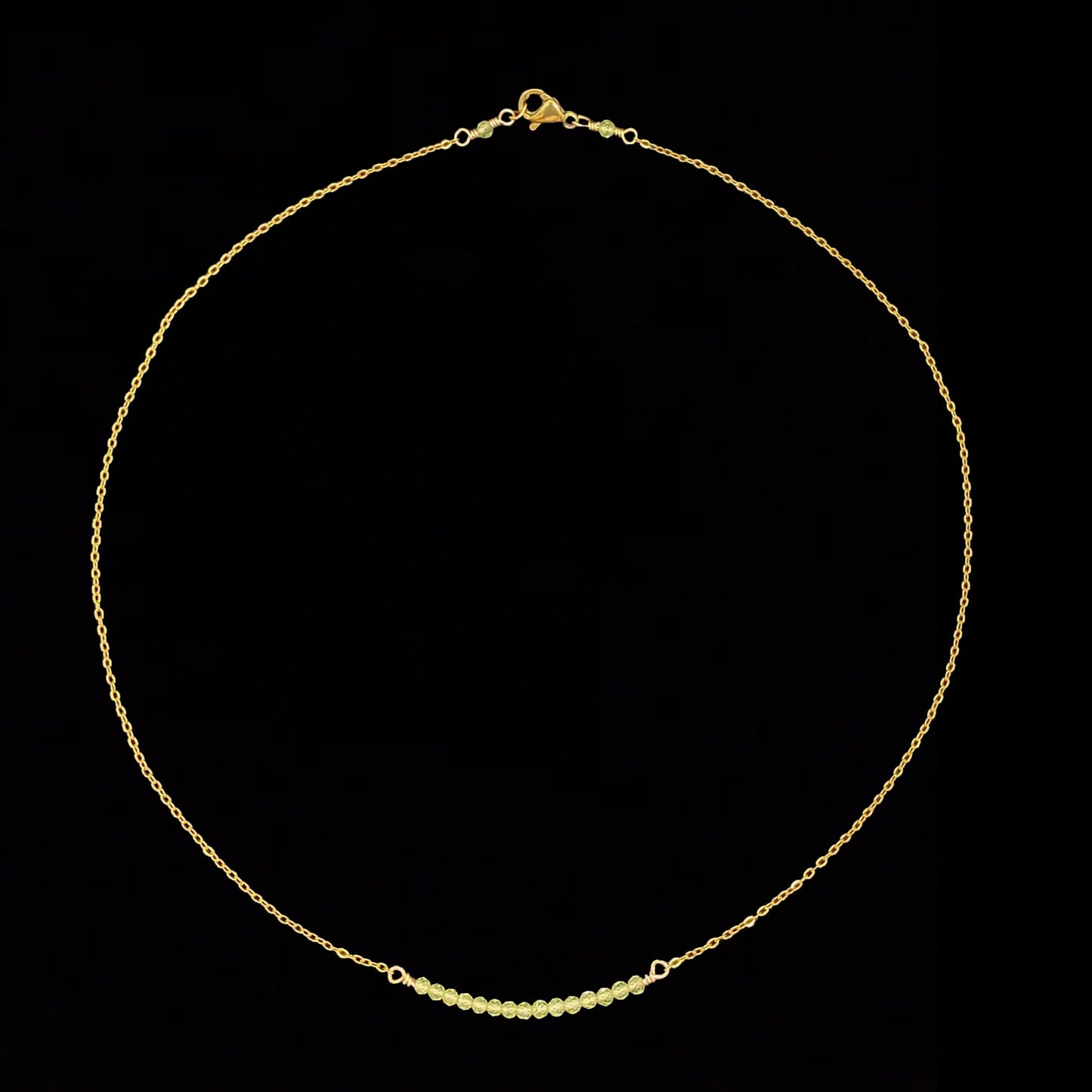 CIERLO SET - PERIDOT - NECKLACE, EARRINGS, BRACELET