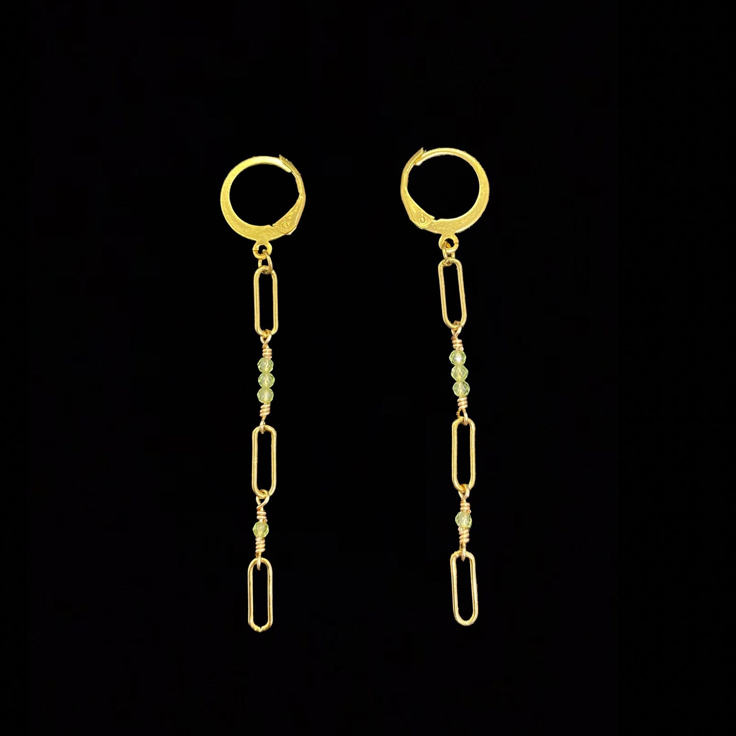 IZA SET - PERIDOT - NECKLACE, EARRINGS, BRACELET