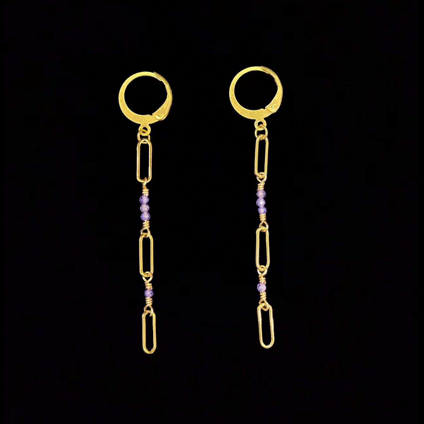 CIERLO SET - PURPLE ZIRCON - NECKLACE, EARRINGS, BRACELET