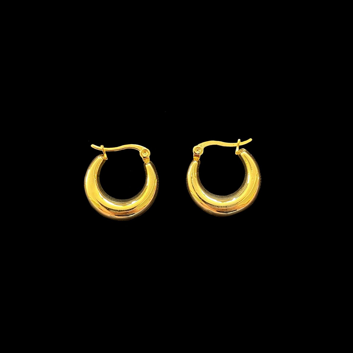 SMALL CHUNKY HOOP EARRINGS