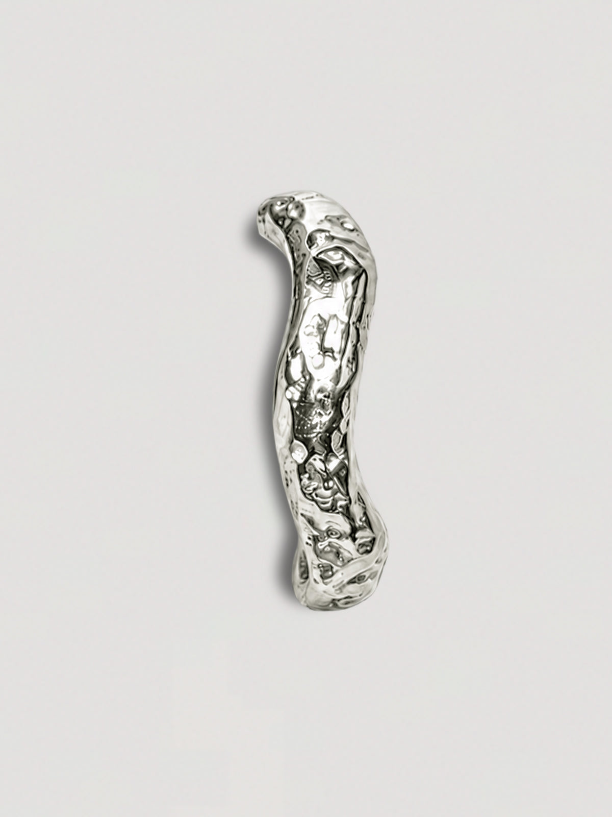 TEXTURED WAXY RING - STAINLESS STEEL