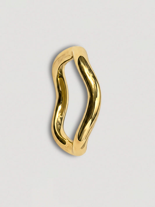 THIN WAVY RING GOLD