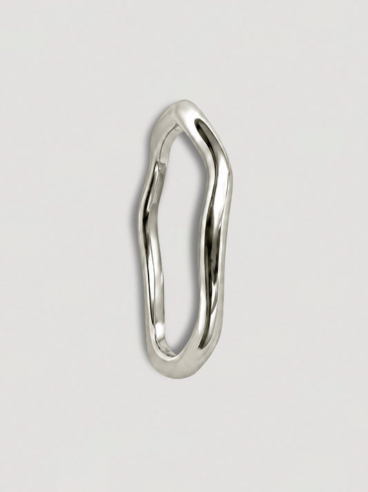 THIN WAVY RING - STAINLESS STEEL