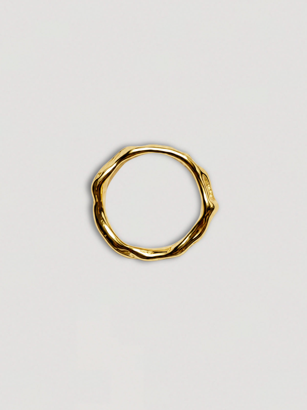 TEXTURED GOLD RING