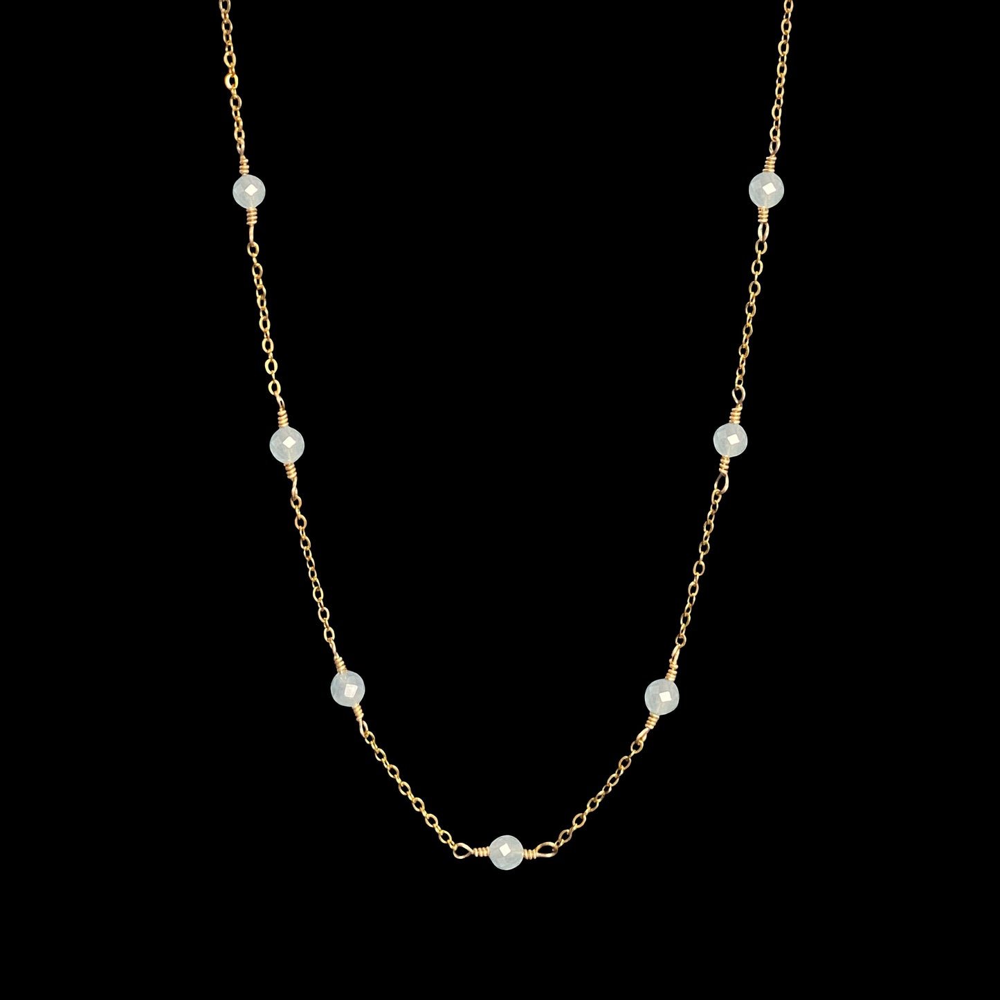 IZA NECKLACE - AQUAMARINE