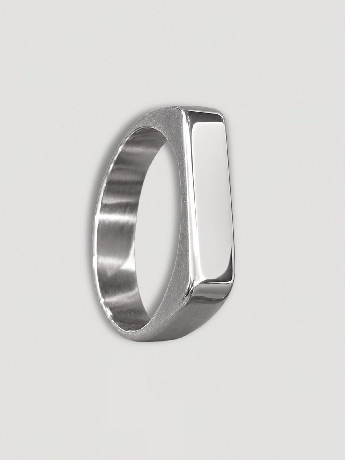 ELONGATED RECTANGLE RING - STAINLESS STEEL
