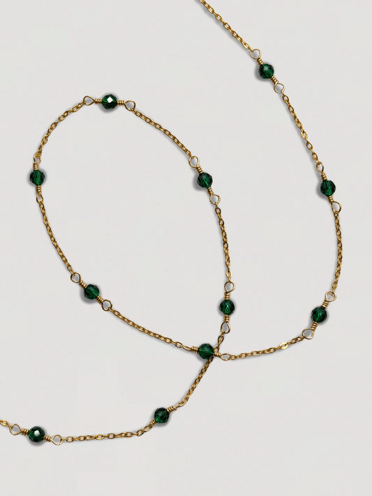 IZA NECKLACE - EMERALD