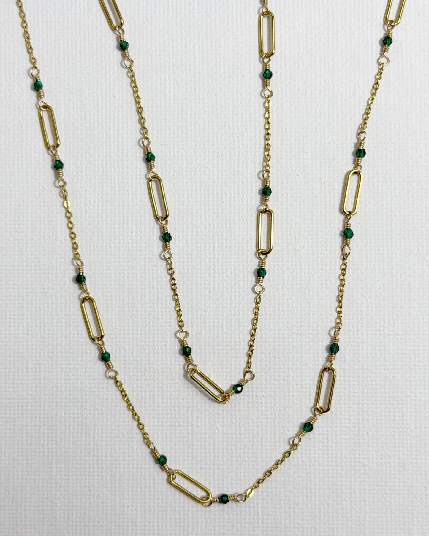 VELA NECKLACE  - EMERALD