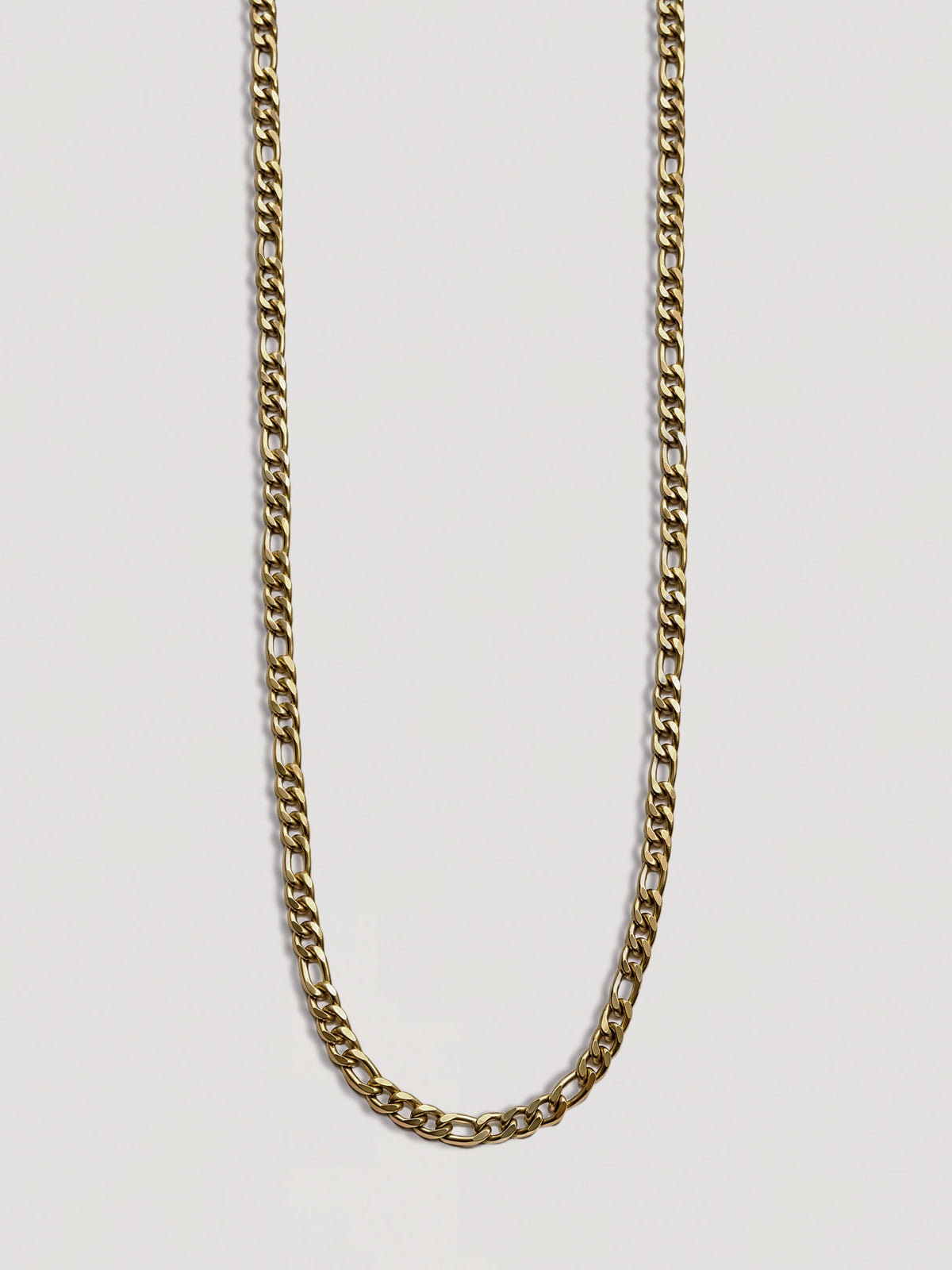 4MM GOLD FIGERO CHAIN NECKLACE