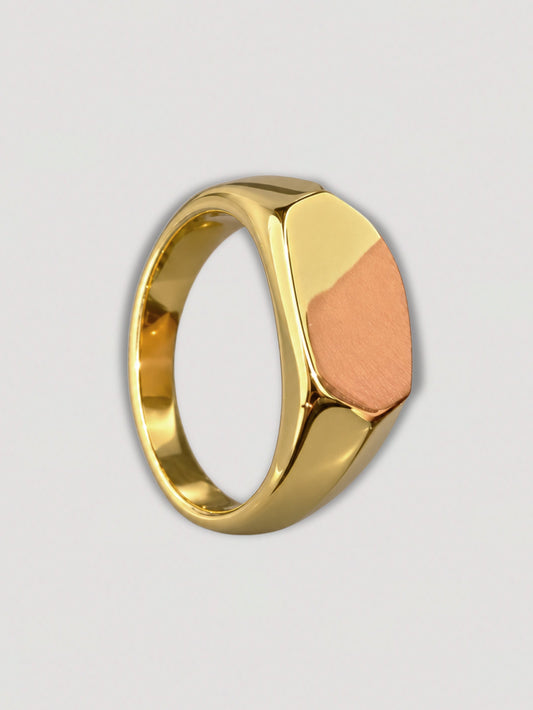 HEXAGONAL SIGNET RING