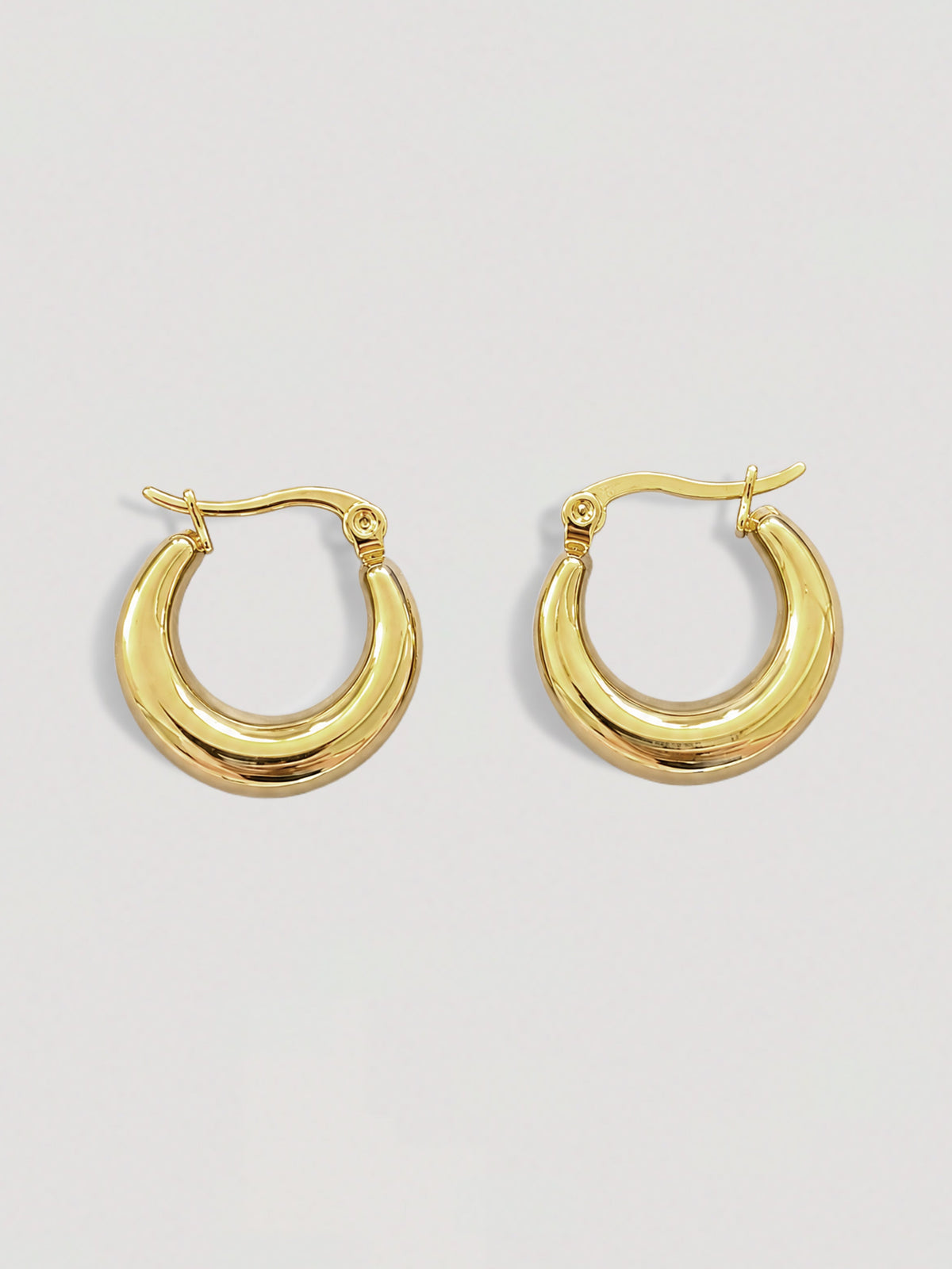 SMALL CHUNKY HOOP EARRINGS