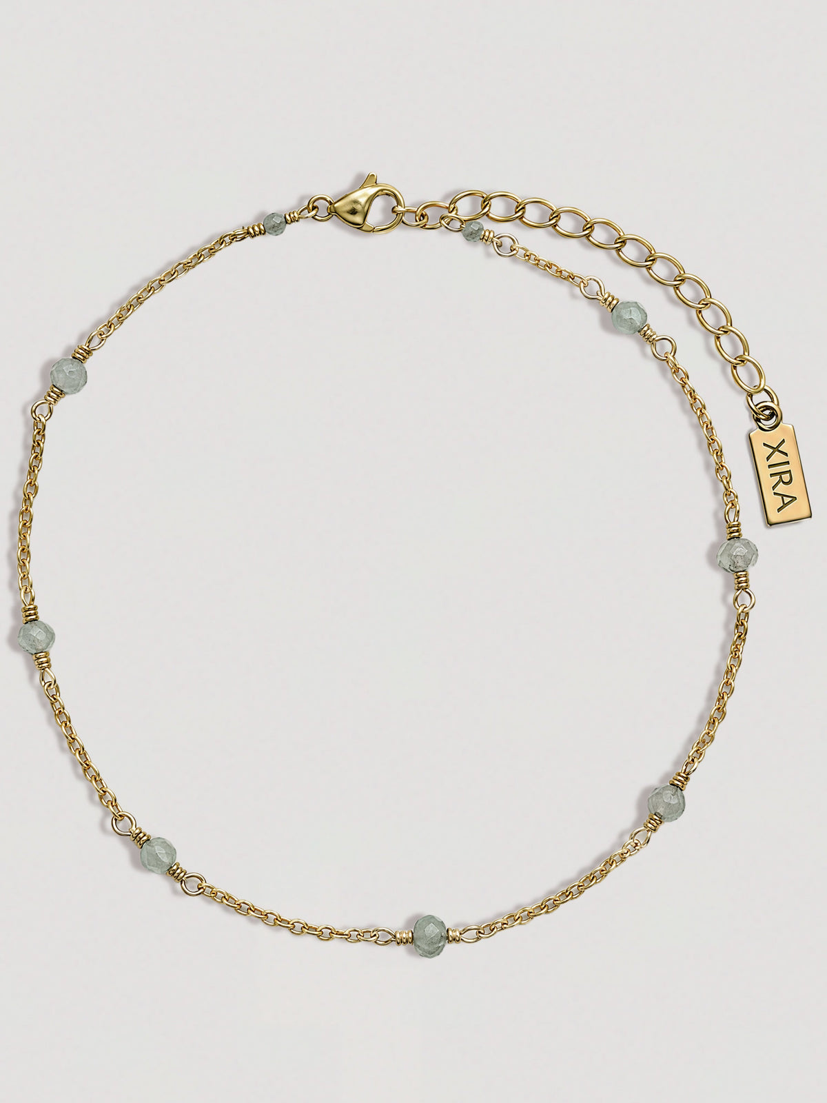 IZA ANKLET - AQUAMARINE