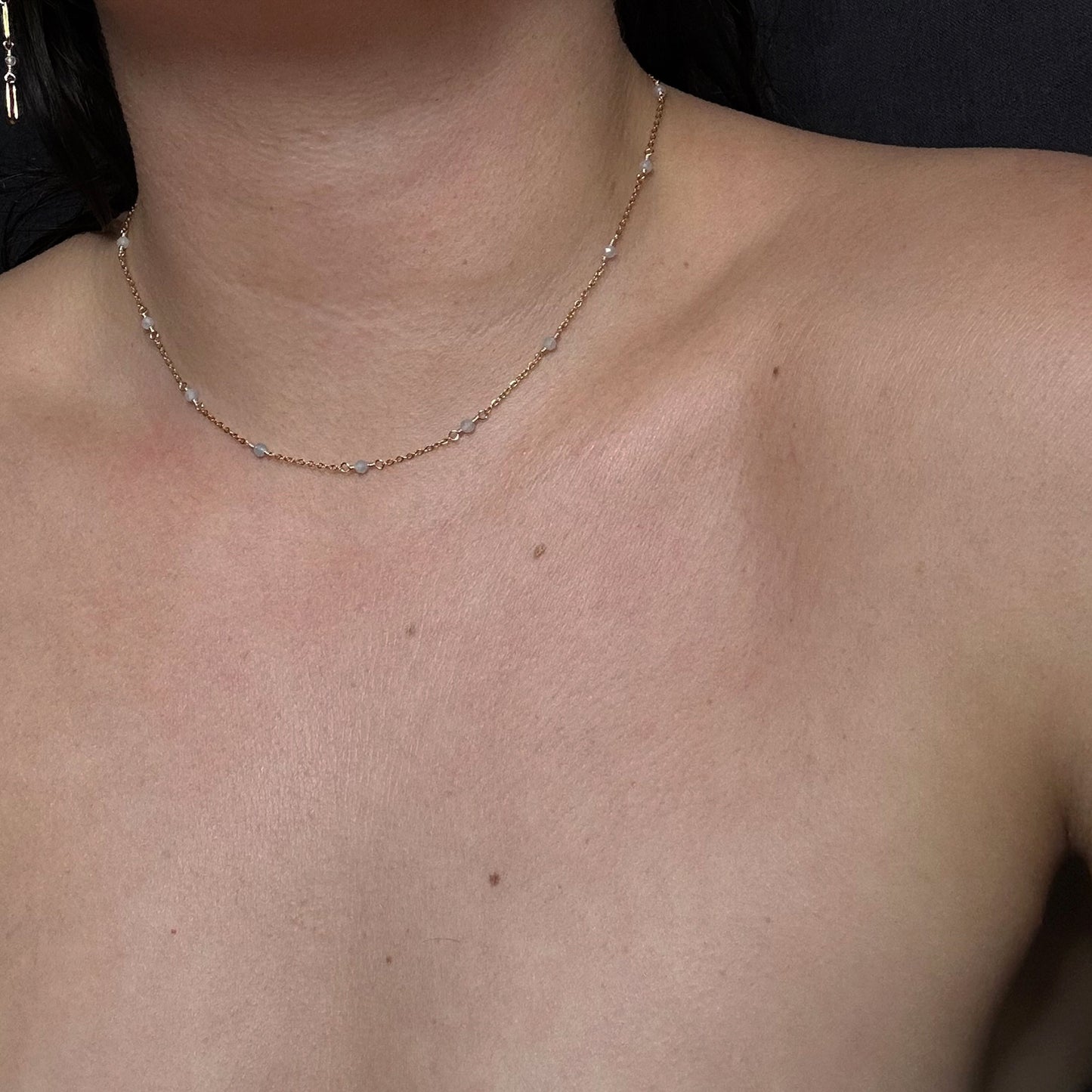IZA NECKLACE - AQUAMARINE