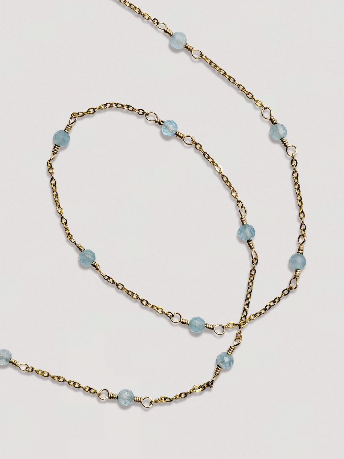 IZA NECKLACE - AQUAMARINE