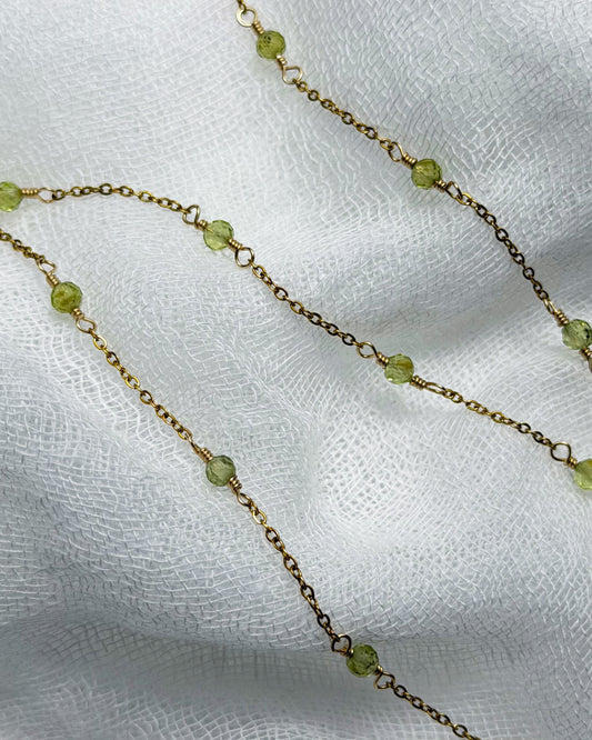 IZA NECKLACE - PERIDOT