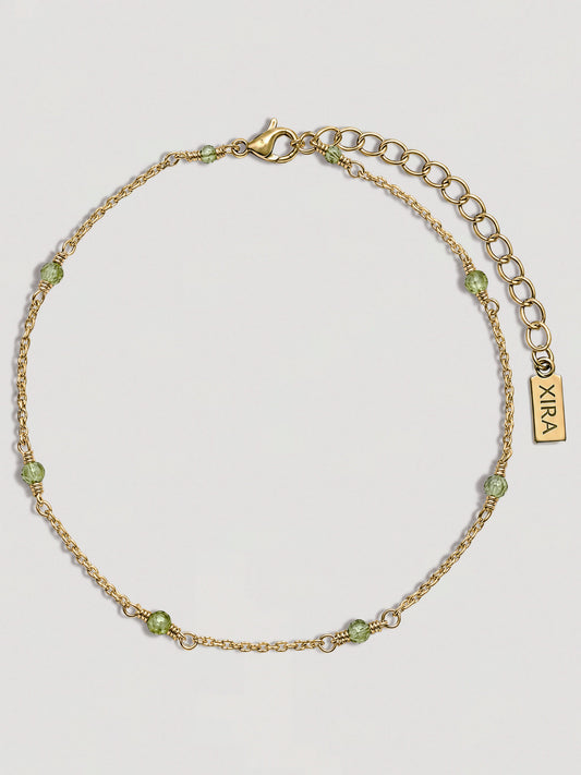 IZA ANKLET - PERIDOT