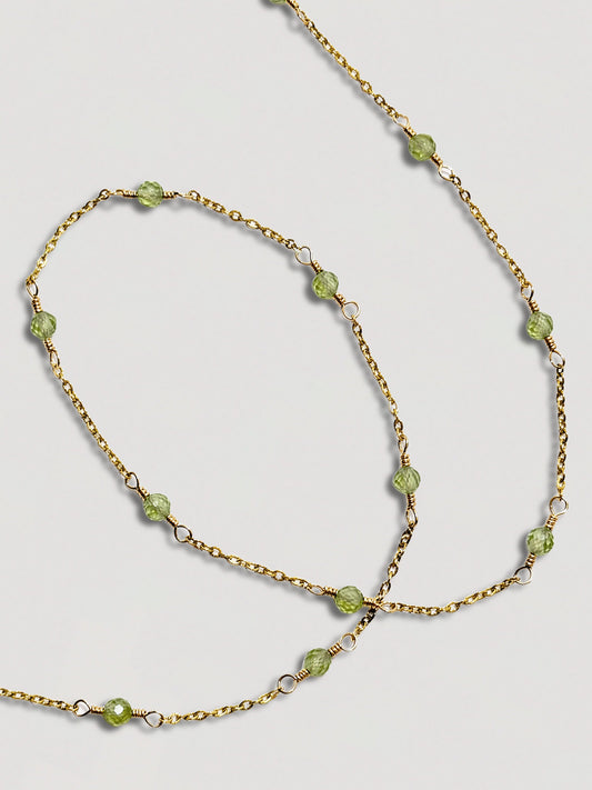 IZA NECKLACE - PERIDOT