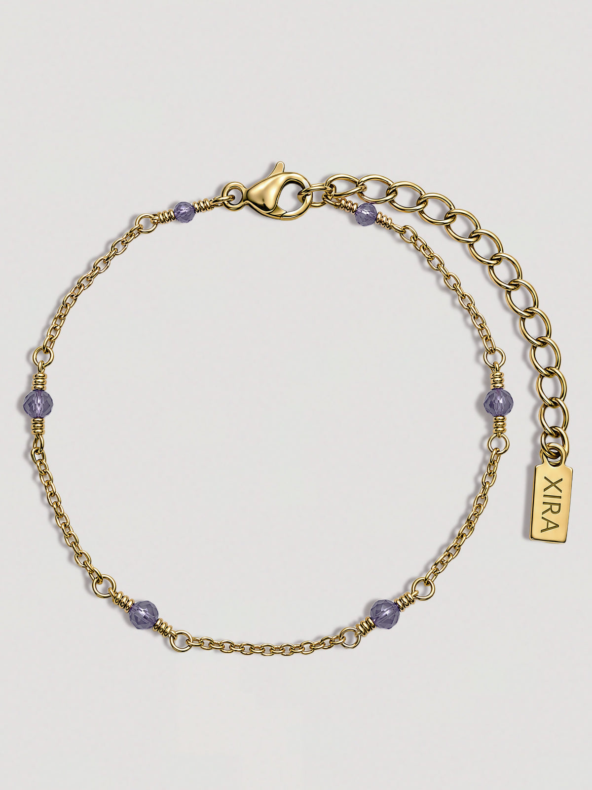 IZA BRACELET - PURPLE ZIRCON