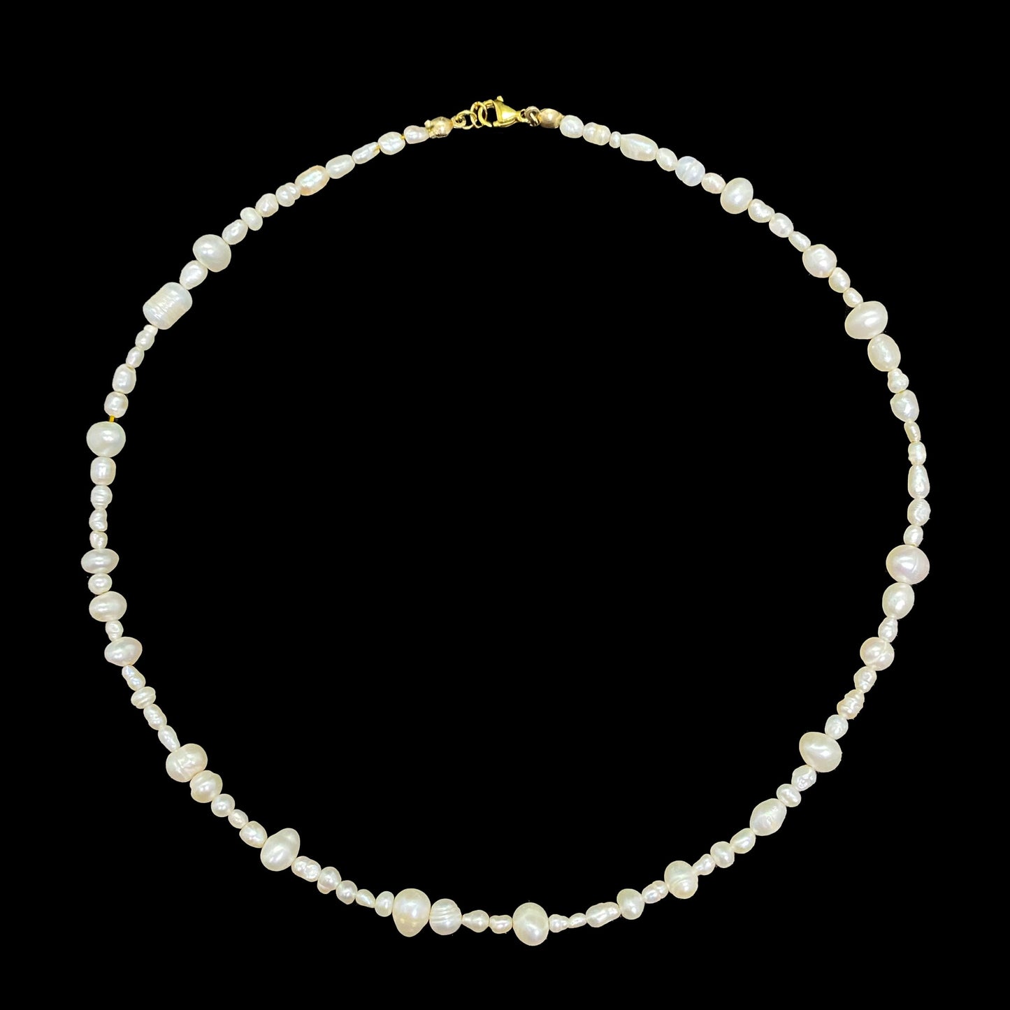 ASYMMETRICAL FRESHWATER PEARL NECKLACE