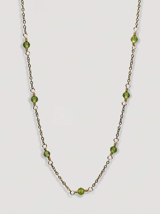IZA NECKLACE - PERIDOT