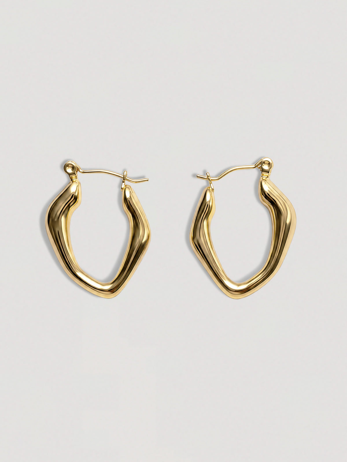 LIQUID GOLD HOOPS EARRINGS