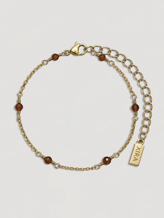 IZA BRACELET - ORANGE GARNET