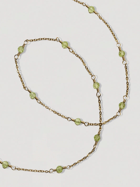 IZA NECKLACE - PERIDOT
