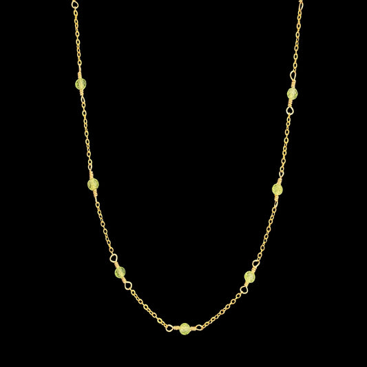 IZA NECKLACE - PERIDOT