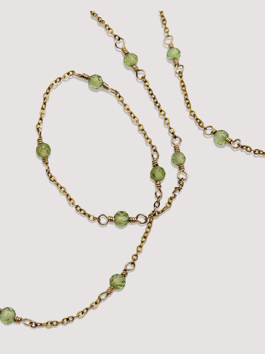 IZA NECKLACE - PERIDOT