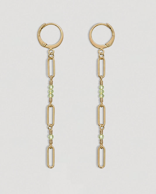VELA EARRINGS - PERIDOT