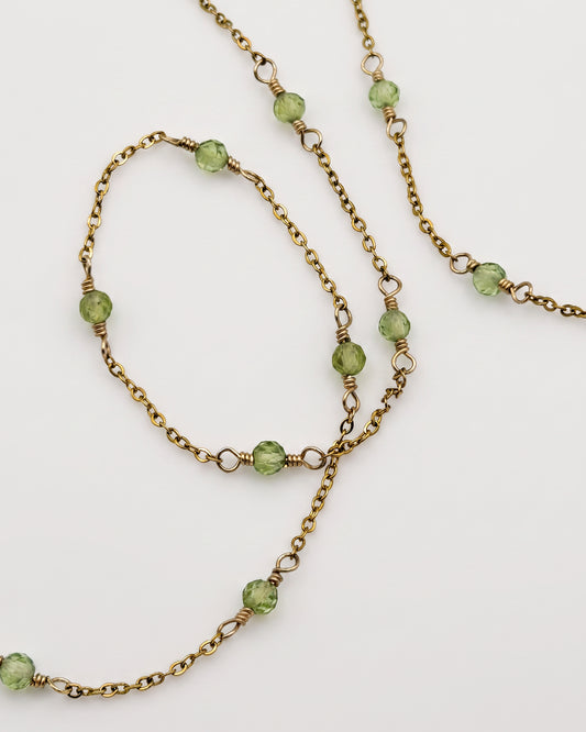 IZA NECKLACE - PERIDOT