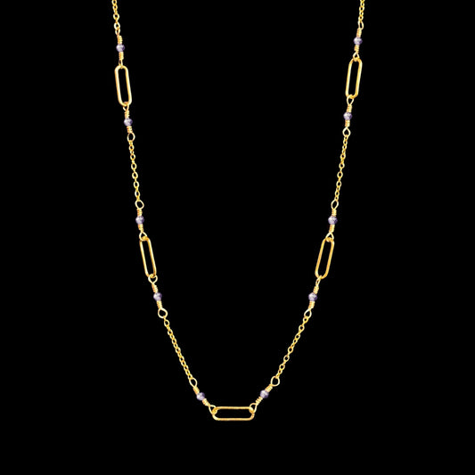 VELA NECKLACE- PURPLE ZIRCON